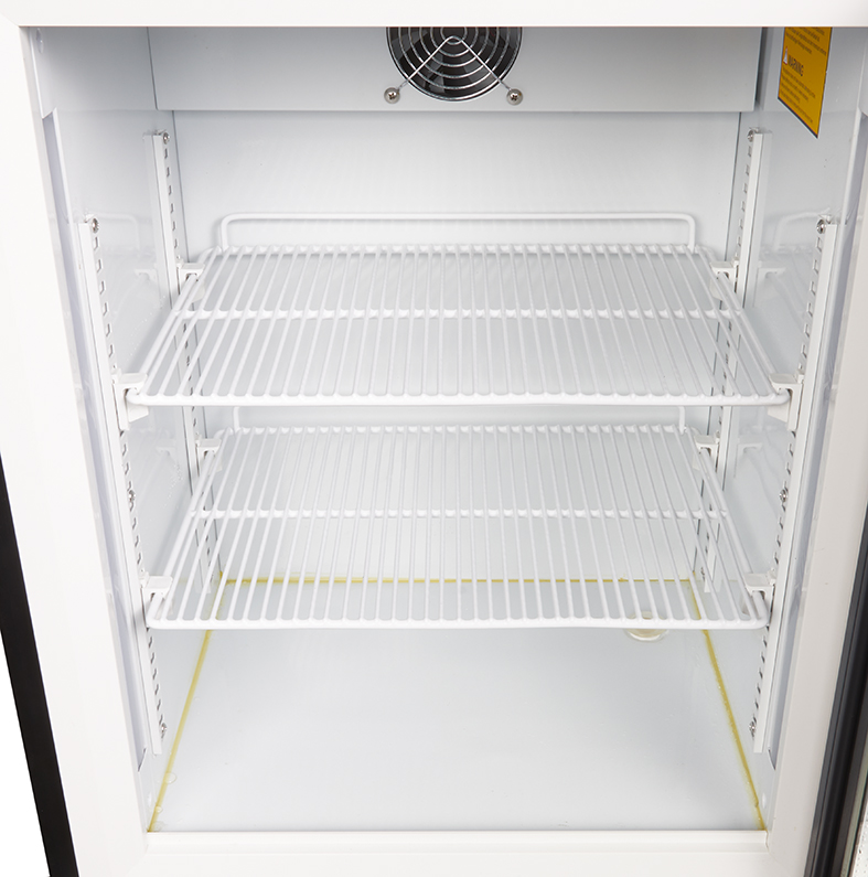 Display Freezer with glass door and illuminated display - black - GCDF72