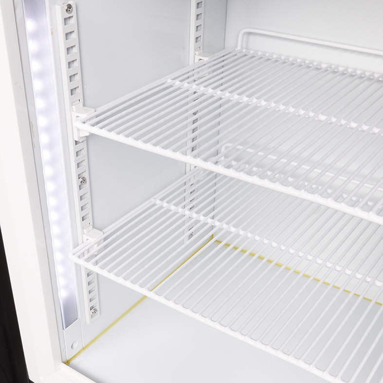 Display Freezer with glass door and illuminated display - black - GCDF72