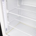 Display Freezer with glass door and illuminated display - black - GCDF72