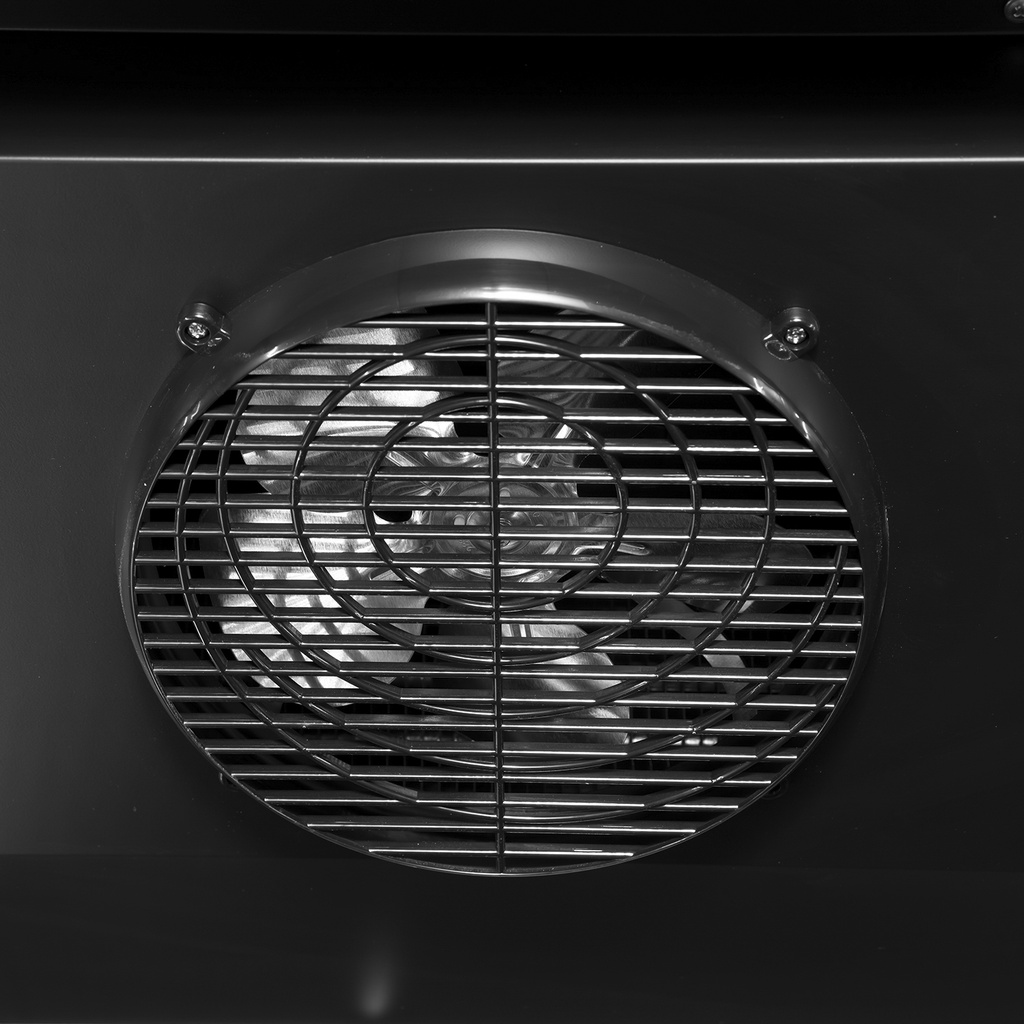 XXL Refrigerator – 4 Doors – For Supermarkets or Gas Stations – With Wheels – LED – Black – GD2200