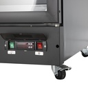 XXL Refrigerator – 4 Doors – For Supermarkets or Gas Stations – With Wheels – LED – Black – GD2200