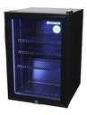 Bottle Cooler with glass door - black - high-performance LED - GCKW65