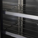 XXL Refrigerator – 4 Doors – For Supermarkets or Gas Stations – With Wheels – LED – Black – GD2200