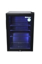 Bottle Cooler with glass door - black - high-performance LED - GCKW65