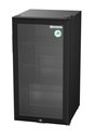 Nevera de botellas con puerta de vidrio - gastronomía - bar - negro - LED - GCKW90