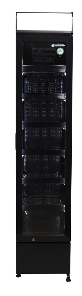 Slimline Display Cooler - black - power LED - GCDC130