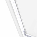 Chest Freezer with glass lid and two flexible wire baskets - white/white - GCFC100