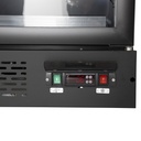 Supermarket Refrigerator - 4 Wheels - LED - 2 glass doors - black - GD1050