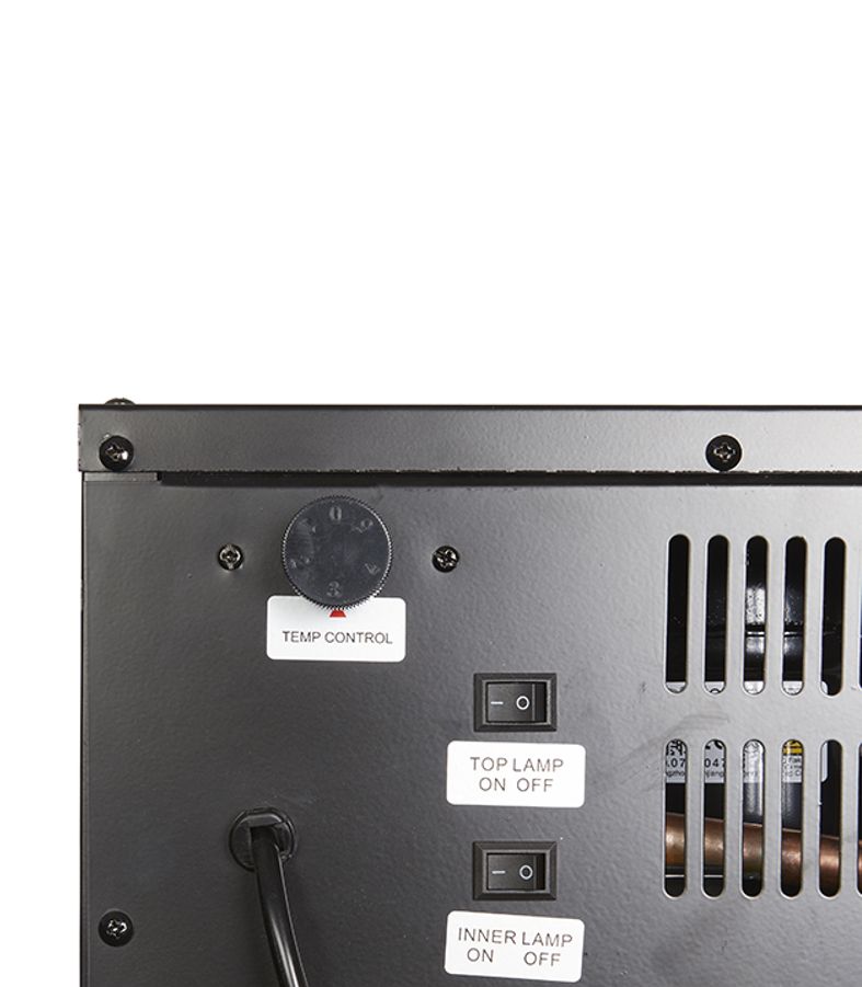 Small Black Display Refrigerator with Illuminated Display - GCDC25