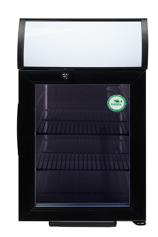 Small Black Display Refrigerator with Illuminated Display - GCDC25