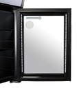 Small Black Display Refrigerator with Illuminated Display - GCDC25