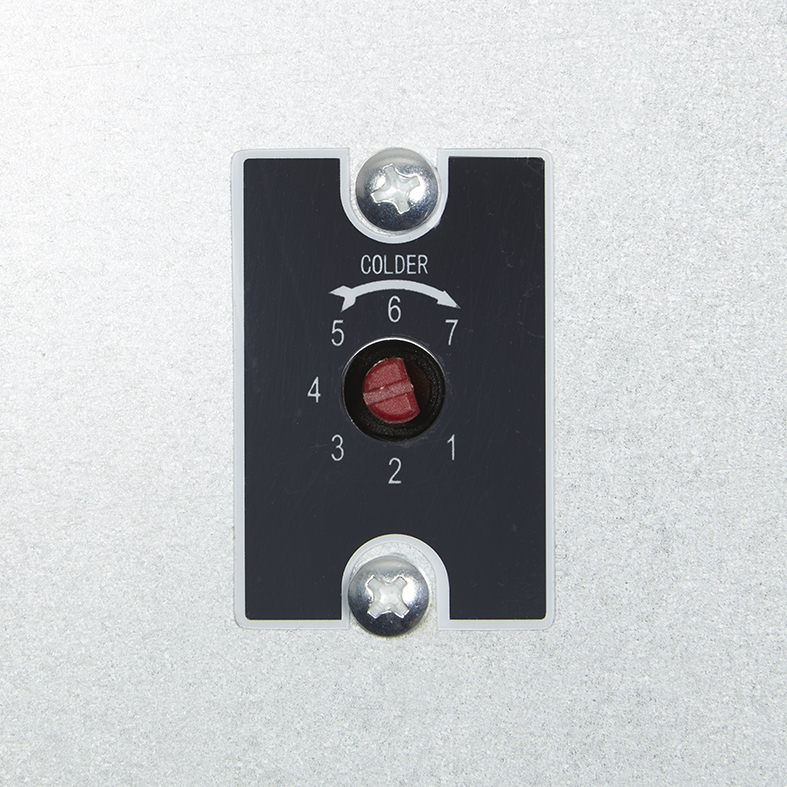 Display Freezer with glass door and illuminated display - black - GCDF72