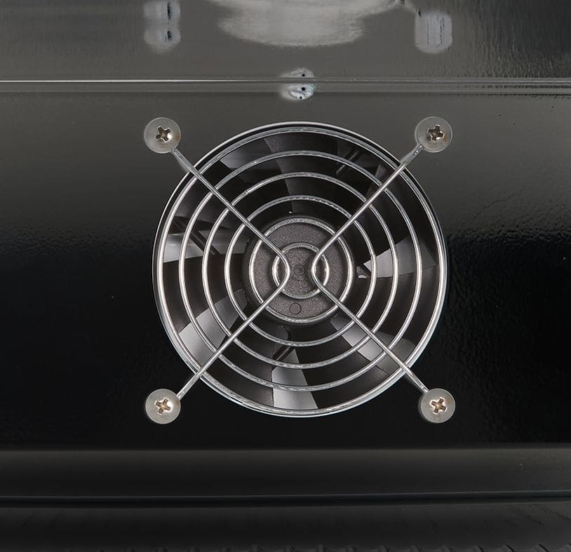 Display Freezer with glass door and illuminated display - black - GCDF72