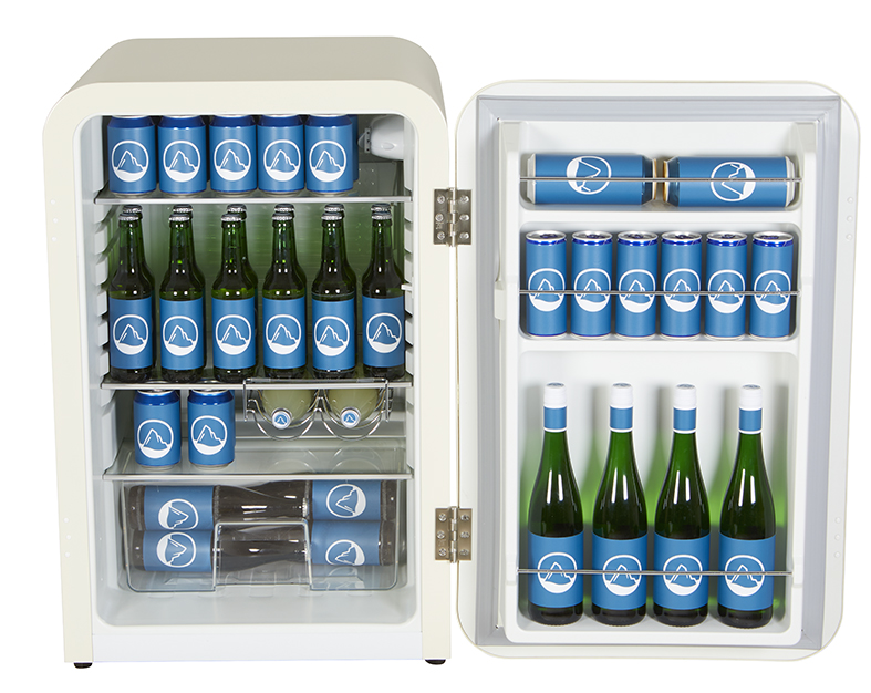 Vintage Industries - Retro Cooler Kingston in cream - VIRC160