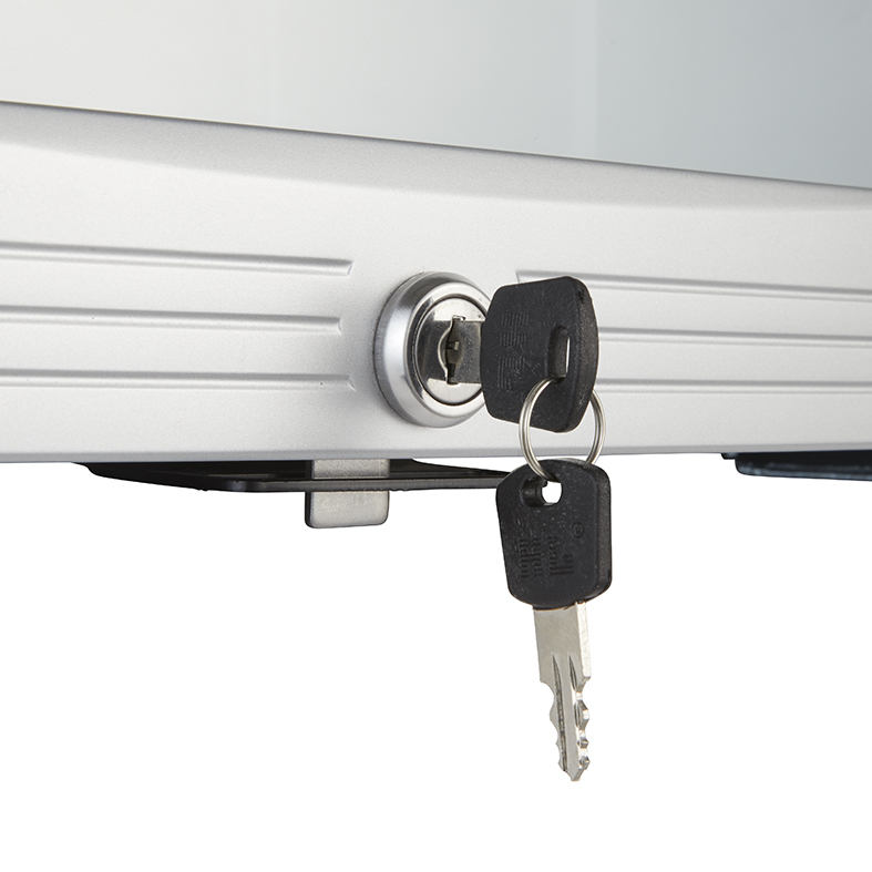 Glass Door Cooler - mini - silver - GCKW50