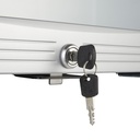 Glass Door Cooler - mini - silver - GCKW50