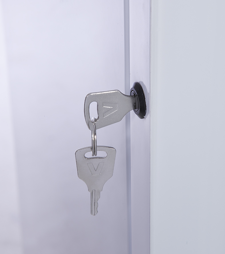 Bottle Cooler - slim - round shape - white - LED - GCGD175