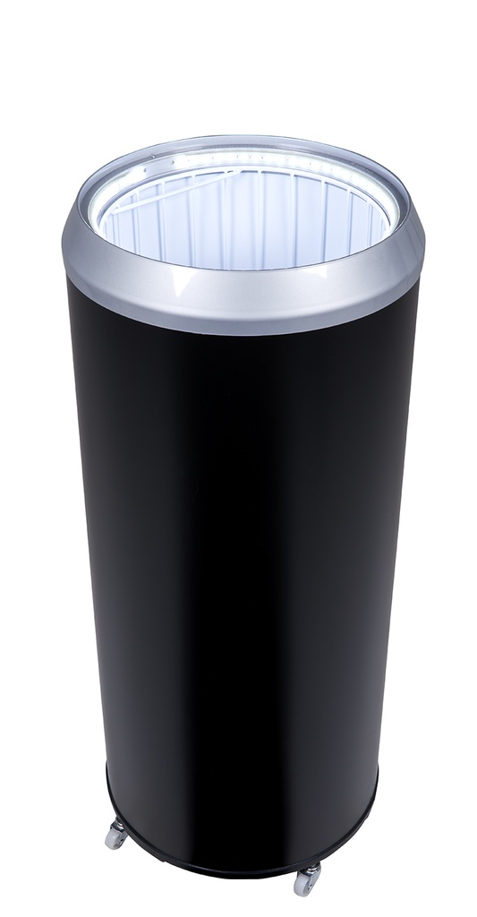  Can Cooler round - frame silver - LED interior lighting - GCPT75