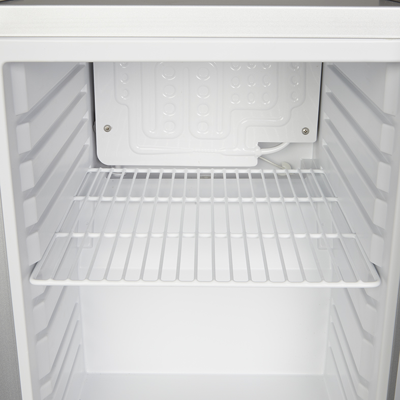 Mini fridge for petrol stations or gastronomy - Mini refrigerator - silver - GCKW25