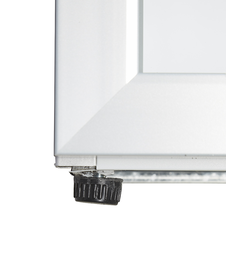 Mini fridge for petrol stations or gastronomy - Mini refrigerator - silver - GCKW25