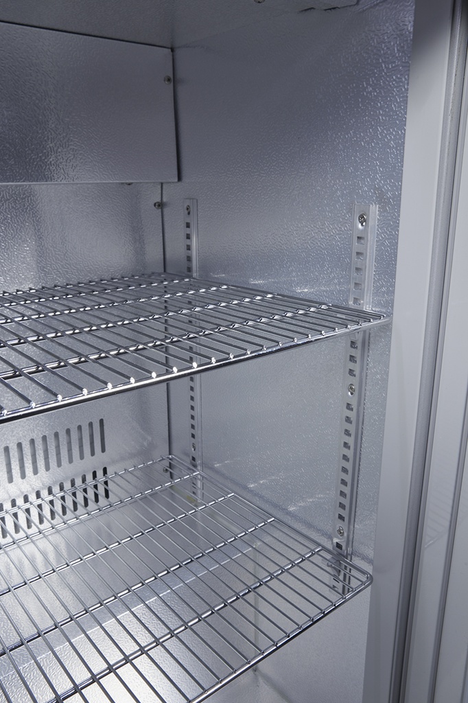 Glass Door Cooler - back bar cooler - 3 sliding doors - self-closing - silver - GCUC300