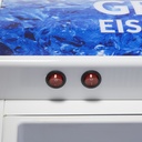 Nevera con puerta de vidrio y display publicitario - blanco - GCDC400