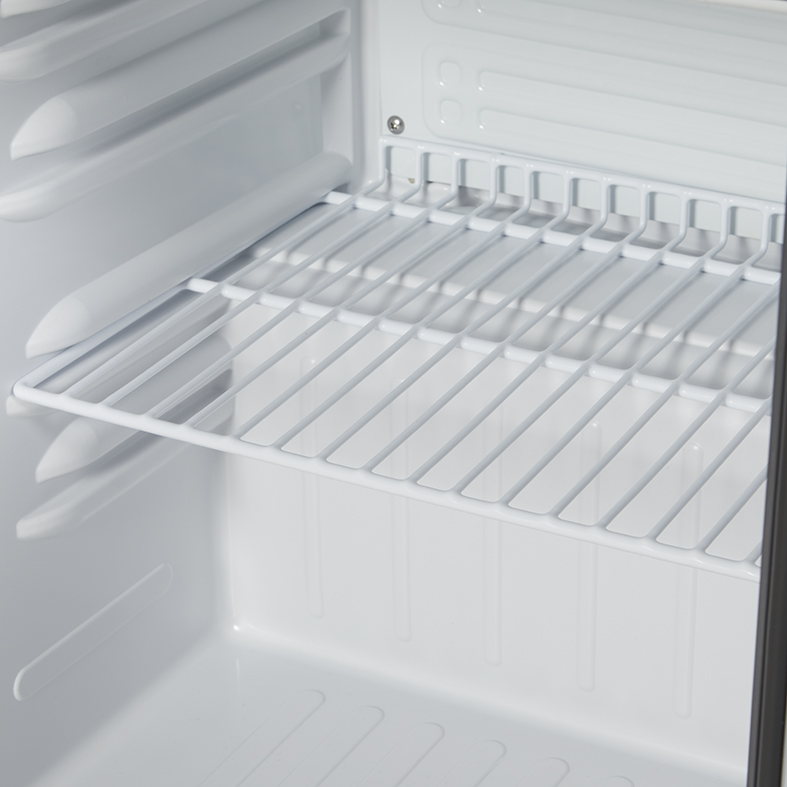 Mobiler Werkzeugwagen Kühlschrank - Industriedesign Minibar 50L mit Schubladen und Rädern - Schwarz - Design Kühlschrank für Werkstatt, Garage und Man Cave