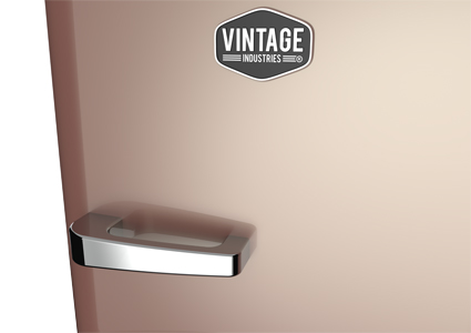 Vintage Industries - RC330 / Retro-Fridge / Rosé Gold