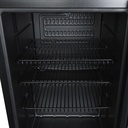 Nevera de botellas con puerta de vidrio - gastronomía - bar - negro - LED - GCKW90