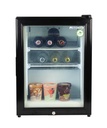 Freezer small with glass door - POS - for ice cream - black - GCGW50