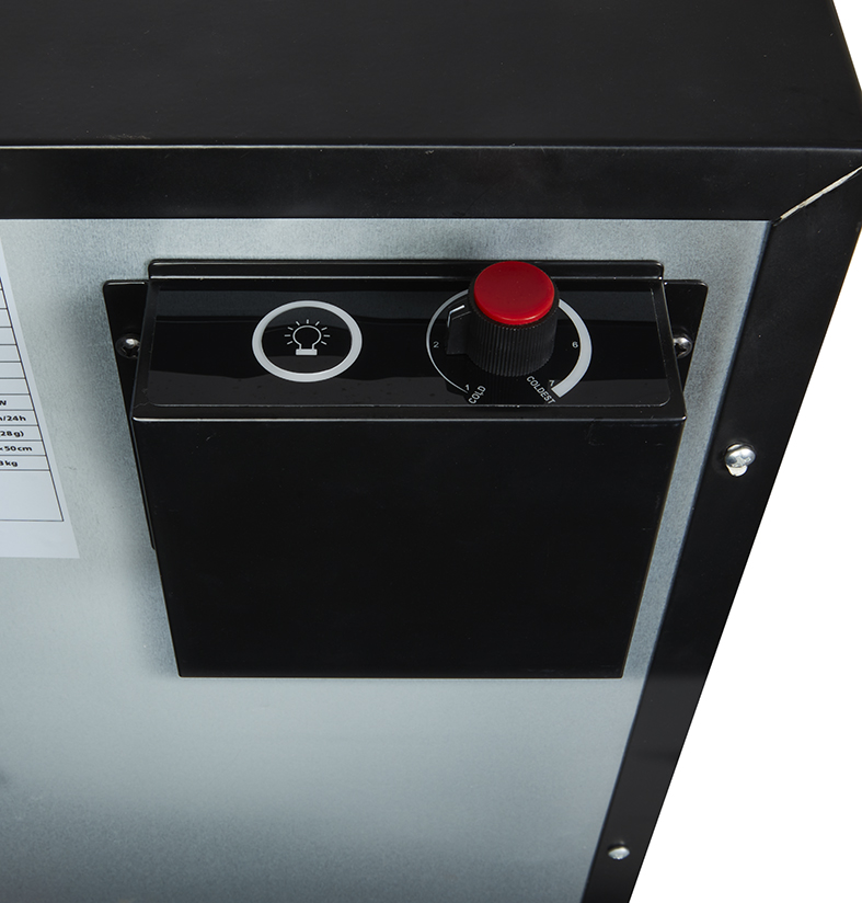 Freezer small with glass door - POS - for ice cream - black - GCGW50