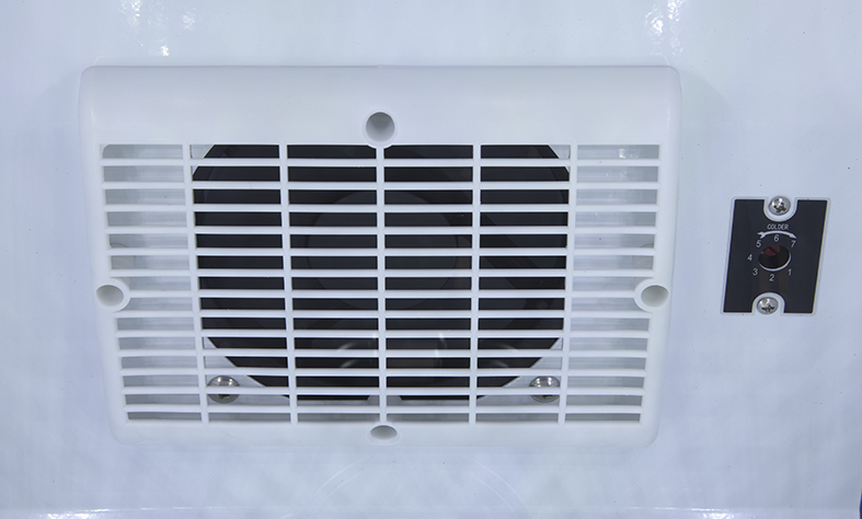 Bottle Cooler - slim - advertising - black/white - LED - GCDC130