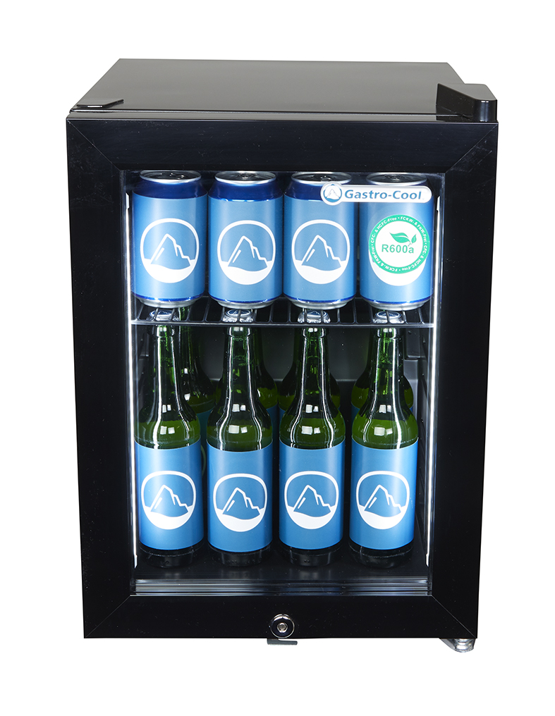 Gastro-Cool - Back Bar Cooler - small - black - super LED - GCKW25
