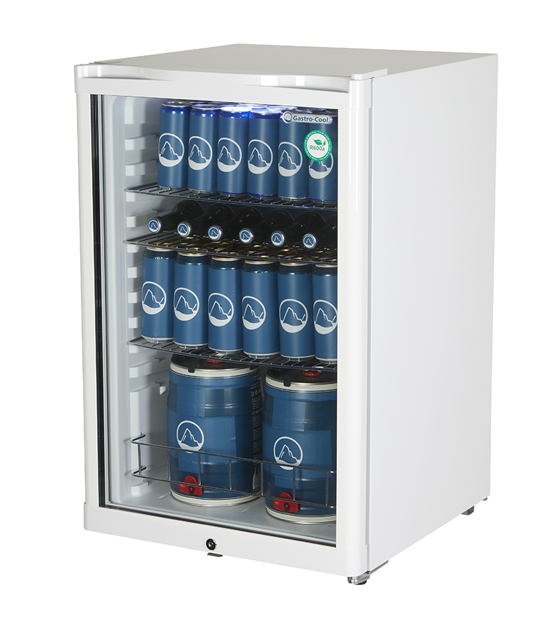 Bottle Cooler with glass door - white - GCGD155