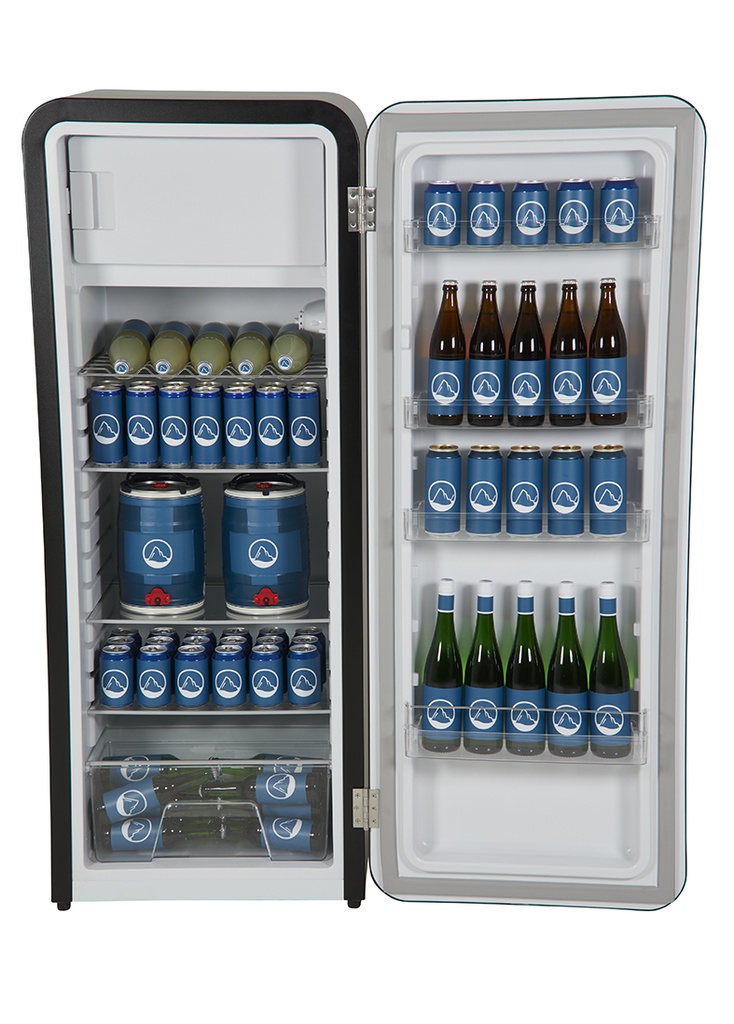 Vintage Industries - Retro Cooler Havanna in black - VIRC330