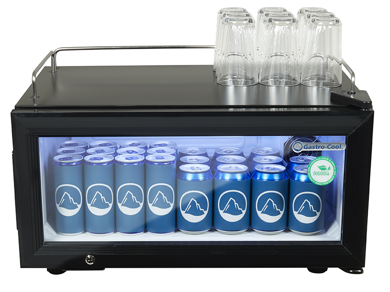 Beverage Cooler - flat - 30 cm - for impulse purchases - black - GCGD15