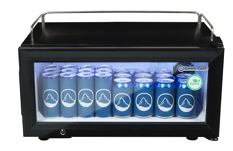 Beverage Cooler - flat - 30 cm - for impulse purchases - black - GCGD15