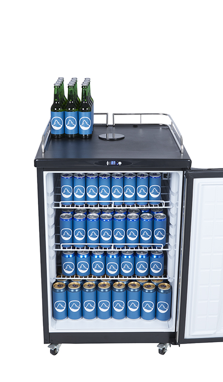 Beer Cooler - beer fridge - stainless steel front - GCBK160