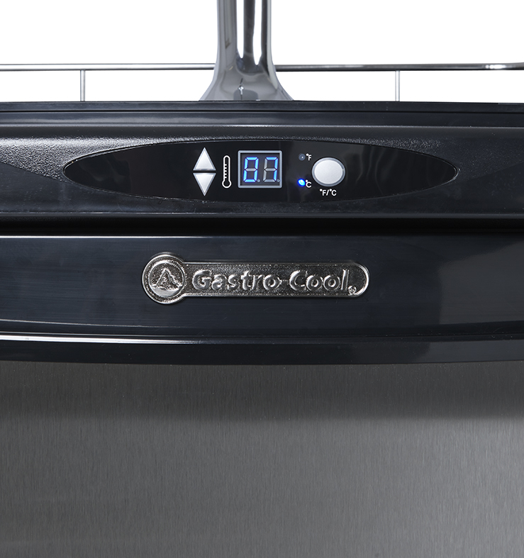 Beer Cooler - beer fridge - stainless steel front - GCBK160