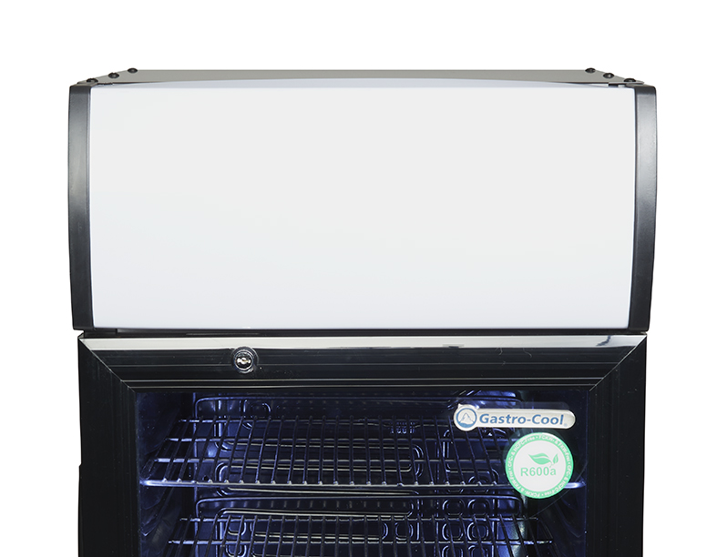 Display Cooler - counter - black - LED - GCDC50