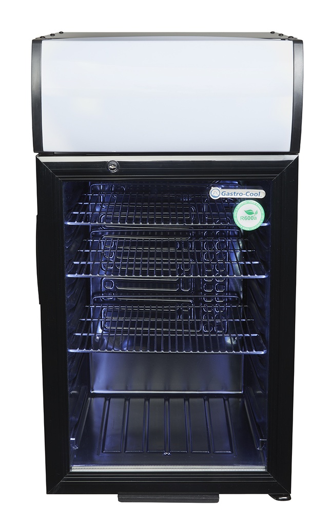 Display Cooler - counter - black - LED - GCDC50