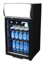 Display Cooler - counter - black - LED - GCDC50