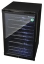Glass Door Cooler for bottles - black - GCGD155