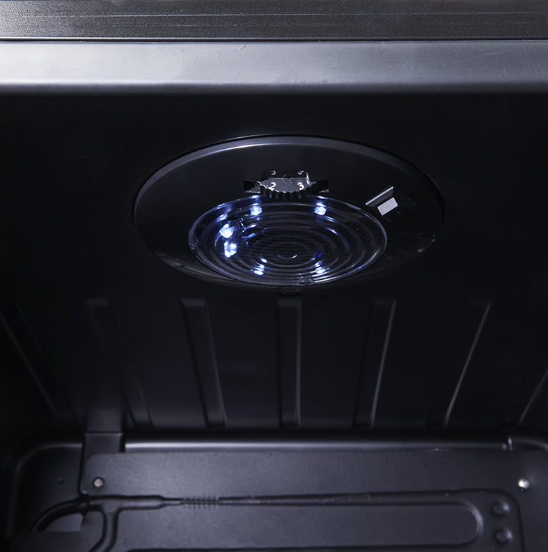 Glass Door Cooler for bottles - black - GCGD155