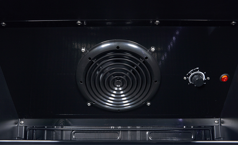 Gastro-Cool - Glass Door Cooler - black - self-closing door - 360 litres volume