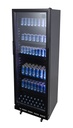 Gastro-Cool - Glass Door Cooler - black - self-closing door - 360 litres volume