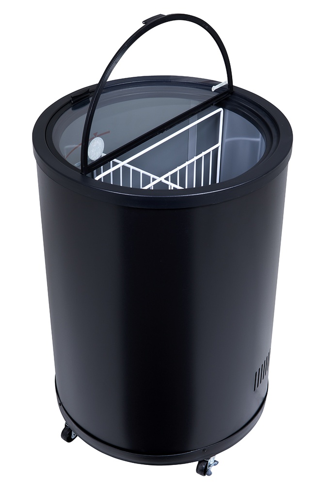 Round freezer for ice cream and advertising - POS - supermarket - GCPF80