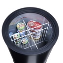 Round freezer for ice cream and advertising - POS - supermarket - GCPF80
