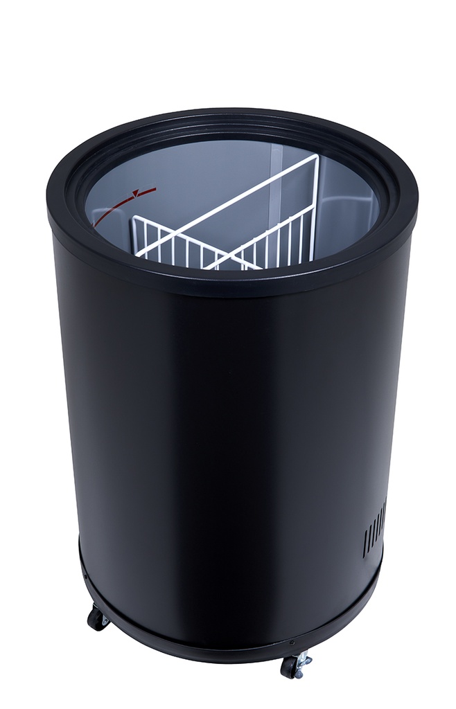 Round freezer for ice cream and advertising - POS - supermarket - GCPF80