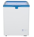Chest Freezer with glass lid for ice cream or beverages (-24 to +10°C) - white/blue - GCFC100